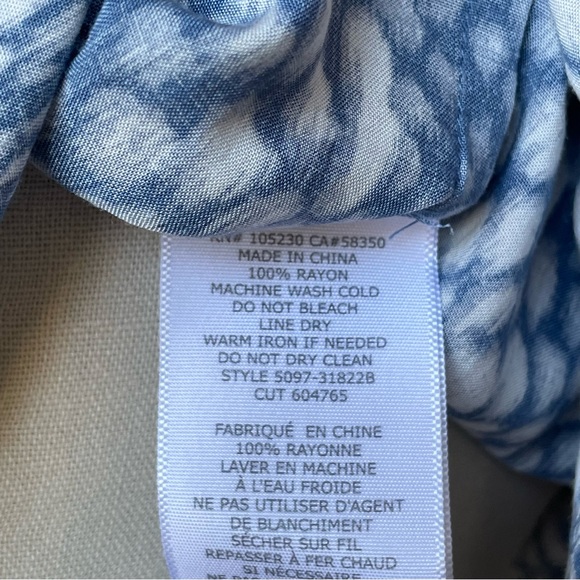 Soft Joie Blue Patterned Snakeskin Dress - Picture 8 of 8